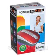 MOP-20SUDialog Pointer - опт. мышка, 3 кнопки + ролик, USB, красно-серебристая фотография