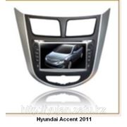 Штатное головное устройство на Hyundai Accent 2010-2013 гг. фото