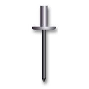 Заклёпка отрывная алюминий / сталь, широкий бортик, герметичная DIN 7337 фото