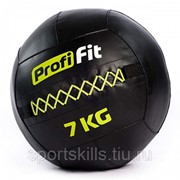Медицинбол набивной (Wallball) PROFI-FIT, 7 кг фотография
