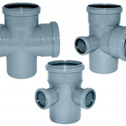 Канализационная крестовина ПП Ø160/160/160 угол 90 фото