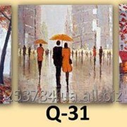 Картина модульная тройка Q-31 30х30 фото