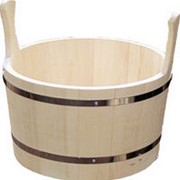 Шайка для бани и сауны деревянная на 9 л фотография