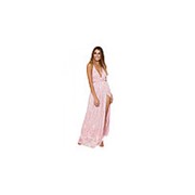 Розовое платье в пол фотография