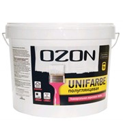 Эмаль 2,7 л OZON UniFarbe-interior база С полуглянцевая ВДАК 157
