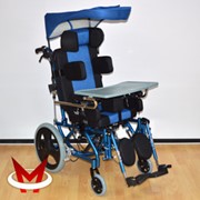 Кресло-коляска для детей с ДЦП FS958LBHP-32 с козырьком от солнца фотография