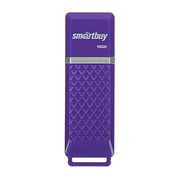 Флешка Smartbuy Quartz, 16 Гб, USB2.0, чт до 25 Мб/с, зап до 15 Мб/с, фиолетовая фото
