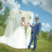 Прокат свадебной арки для выездной регистрации в Астане. фотография