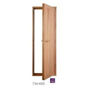 Дверь для бани SAWO 734-4SD, глухая деревянная с порогом, кедр фото