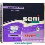 Подгузники для взр SENI PLUS (фиолетовая) 2 медиум 10шт фото
