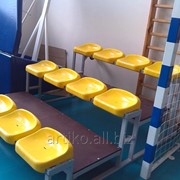 Сидение для стадиона пластиковое без спинки Ультра фото