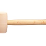 Киянка резиновая белая деревянная ручка 450 гр (58 мм) (YY12W057) MaxiTool фотография