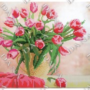 Схема под бисер Магия тюльпанов фото