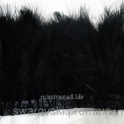 Тесьма из лебяжьих перьев. Цвет Black. (0. 5 м) ТЛ02 фотография