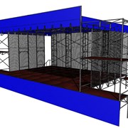 Сцена сборно-разборная 10х7 метров фото