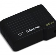 32Gb Data Traveler Micro Kingston USB-флеш накопитель, USB 2.0, DTMCK/32GB, Чёрный фотография