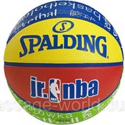 Мяч баскетбольный резиновый №5 SPALDING NBA JUNIOR фото