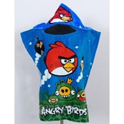 Полотенце-пончо детское Angry Birds 048