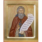 Икона с образом преподобного Сергия Радонежского фото