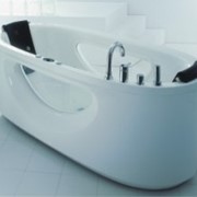 Ванны мраморные, модель Pulsar 190*90, ванна свободностоящая с декоративными окнами-иллюминаторами фото