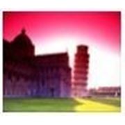 Постер в рамке «Пизанская башня «, формат А4, светится в темноте фото