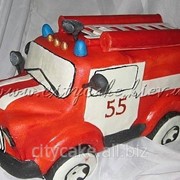 Торт Пожарная машина №0018 код товара: 6-0018 фото