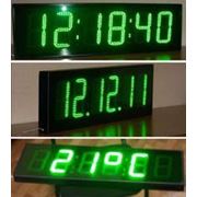 Электронный термометр-календарь-часы фотография
