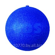 Елочная фигура “Шар с блестками“, 20 см, цвет синий фотография
