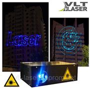 Лазерный проектор для рекламы (всепогодный, V покол.) Синий, 3000мвт. Роботизация, интернет управ. 3D софт. фото