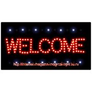 Светодиодная табличка “Welcome“ фото