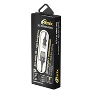 Кабель RITMIX RCC-426 Lightning 8 pin USB-USB Metal Grey фотография
