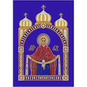 Икона 8 Покров Пресвятой Богородицы- дизайн для машинной вышивки фото
