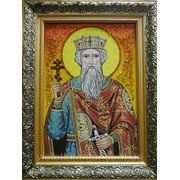 Именная икона из янтаря “Владимир“ фото