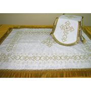 Комплект литургического набора “Завиток“ (воздух и покровцы) фото