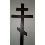 Крест деревянный широкий крашенный фото