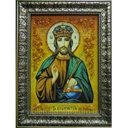 Икона из янтаря “Господь“ фото