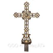 Крест литой надгробный малый КМ фото