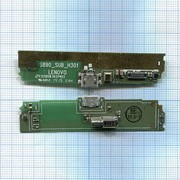 Разъем Micro USB для Lenovo S890 (плата с системным разъемом) фото