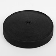 Лента эластичная, 30 мм, 25 ± 1 м, цвет чёрный фото