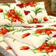 Ткань постельная Бязь 100 гр/м2 150 см Набивная Виола оранжевый/S053 TDT фотография