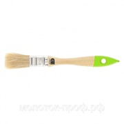Кисть плоская 20 мм, натуральная щетина, деревянная ручка Сибртех фото