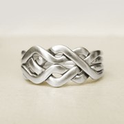 Серебреное кольцо головоломка “Традиции Кельтов“ от Wickerring фото