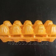 Пластиковый контейнер для яиц П-12 “Десятка“ оранжевый фотография