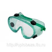 Очки защитные с клапанами зеленые Topex фото