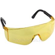 Очки STAYER защитные с регулируемыми дужками, желтые фото