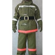 Боевая одежда пожарного БОП-1, ткань «Пировитекс», болотный цвет, тип У, вид А