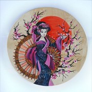 Декоративная тарелка Сакура фото