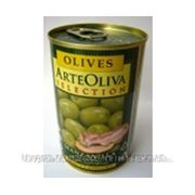 Оливки Arte Oliva зеленые с беконом 314мл фотография
