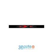 Светофильтр “XXX“ (110х1300) узкий фон черный цвет красный переход (1шт.) A-STICKER фото