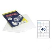 Этикетки MEGA Label (48,5*25,4мм, белые, 40шт. на листе A4, 100 листов) фото
